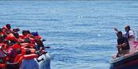 Guarda costeira italiana resgata imigrantes no Mediterr&acirc;neo   Foto: Ag&ecirc;ncia Brasil