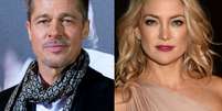 Separado de Angelina Jolie, Brad Pitt estaria namorando a atriz Kate Hudson  Foto: Getty Images / PurePeople