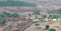 Área afetada pelo rompimento de barragem no distrito de Bento Rodrigues, zona rural de Mariana  Foto: Agência Brasil