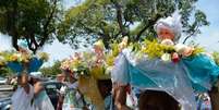 Com f&eacute; e oferendas devotos participam de festa de Iemanj&aacute;, no centro do Rio&nbsp;  Foto: Ag&ecirc;ncia Brasil