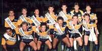1) O Criciúma, comandado por Luiz Felipe Scolari, segurou o ímpeto do Grêmio e faturou o título da Copa do Brasil em 1991  Foto: Divulgação / LANCE!
