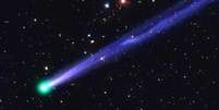 O cometa 45P foi visto assim, esverdeado, ao passar pelo ponto mais próximo da Terra em 2011  Foto: Nasa
