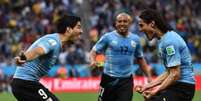 Cavani e Suárez formam a dupla de ataque do Uruguai (Foto: AFP)  Foto: Lance!