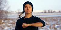 Para Thomas Lopez, Standing Rock se tornou um movimento de afirmação   Foto: Madeline Cottingham / BBC News Brasil