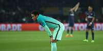 Neymar foi mais um que "não viu a bola" do lado do Barcelona  Foto: Reuters