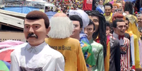 Os bonecos gigantes, marca registrada  do carnaval de Olinda, têm um grande encontro na terça-feira (28), em uma concentração no Largo do Guadalupe  Foto: Agência Brasil