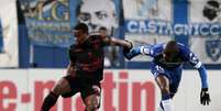 Balotelli em ação contra o Bastia, em janeiro (Foto: AFP)  Foto: Lance!