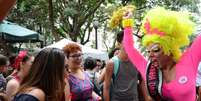 O Bloco MinhoQueens estreou no Carnaval de rua paulistano no ano passado  Foto: Agência Brasil