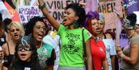 Manifestações do Dia da Mulher na região central da capital paulista  Foto: Agência Brasil