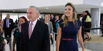 Michel Temer e Marcela Temer em cerimônia no Dia Internacional da Mulher.jpg  Foto: Beto Barata/PR