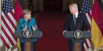 O encontro entre Trump e Merkel, líderes de duas das maiores economias do mundo, era muito esperado  Foto: Agência Brasil