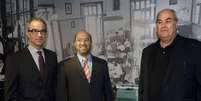 Jo&atilde;o Roberto, Jos&eacute; Roberto e Roberto Irineu: comandantes do Grupo Globo  Foto: Site Mem&oacute;ria Roberto Marinho / Reprodu&ccedil;&atilde;o
