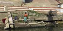Corrente de resíduos está matando o Ganges  Foto: EFE