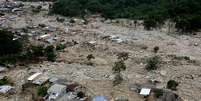Mocoa, a cidade do sul da Colômbia, foi golpeada pela catástrofe natural que já contabiliza 286 mortos  Foto: Leonardo Muñoz / EFE