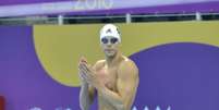 Cesar Cielo conquistou o ouro em Pequim-2008 nos 50m nado livre (Foto: Osvaldo F./Contrapé)  Foto: Lance!