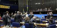 Especialista alerta risco de que Executivo se renove, mas o Legislativo, não  Foto: Waldemir Barreto/Ag. Senado / BBC News Brasil
