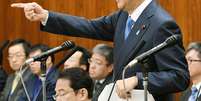 O primeiro do Japão, Shinzo Abe  Foto: Reuters