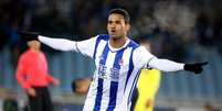 Willian José assegurou o gol da vitória da Real Sociedad neste domingo (Foto: Divulgação / Real Sociedad)  Foto: Lance!