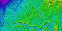 Os imensos sulcos foram formados por icebergs no Mar de Barents, que banha o norte da Rússia e da Noruega  Foto: Atlas of Submarine Glacial Landforms / BBC News Brasil