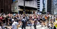 Zimbra toca na avenida Paulista  Foto: Geração Y Produções / Facebook