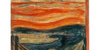 Pensava-se que obra de Munch refletia efeitos de uma erupção  Foto: Wikipedia / BBC News Brasil