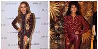 Sabrina Sato e Ta&iacute;s Ara&uacute;jo arrasam no look  Foto: Agnews/Thiago Duran / Elas no Tapete Vermelho