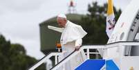 Papa Francisco chega a Portugal.  Foto: Reuters