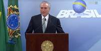 Temer em pronunciamento nesta quinta-feira  Foto: Reprodução / BBC News Brasil