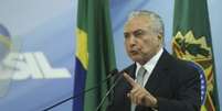 O presidente da República, Michel Temer, fez novo pronunciamento oficial e diz que não irá renunciar   Foto: Agência Brasil