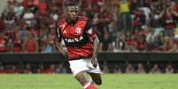 Vin&iacute;cius J&uacute;nior durante partida contra o Atl&eacute;tico-MG  Foto: Gazeta Press