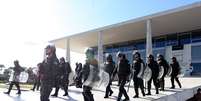 Segurança havia sido reforçada ontem por soldados do Exército no Palácio do Planalto.  Foto: Valter Campanato/Agência Brasil