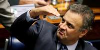 Aécio Neves (PSDB-MG) é investigado pelo suposto recebimento de R$ 2 milhões em vantagens indevidas do empresário Joesley Batista, um dos donos do grupo JBS que assinou acordo de delação premiada com a Justiça  Foto: Reuters