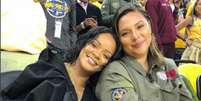 Rihanna esteve na Oracle Arena no jogo 1 das finais da NBA (Reprodução/ Instagram)  Foto: Lance!