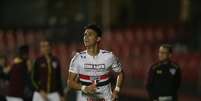 Luiz Araújo, que estreou pelo profissional do São Paulo no Brasileirão do ano passado, vinha conquistando espaço no time de Rogério Ceni  Foto: Paulo Pinto/SPFC