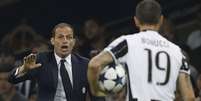 Allegri foi mais uma vez vice-campeão da Champions (Foto: AFP/ADRIAN DENNIS)  Foto: Lance!