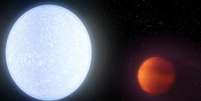 Planeta chamado KELT-9b orbita sua estrela a cerca de 650 anos-luz de nós   Foto: NASA/JPL-CALTECH