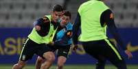 Philippe Coutinho participa de treino t&aacute;tico da Sele&ccedil;&atilde;o Brasileira na prepara&ccedil;&atilde;o para o amistoso com a Argentina  Foto: Lucas Figueiredo/CBF