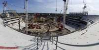 Obras no estádio do Tottenham  Foto: Reprodução / Twitter / LANCE!