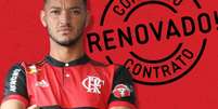 Zagueiro fica no Flamengo até o final de 2019 (Reprodução/Twitter)  Foto: Lance!