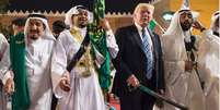 Trump na Arábia Saudita  Foto: BBC News Brasil