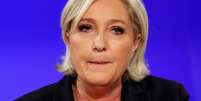 Líder de extrema-direita da França, Marine Le Pen, em Paris  Foto: Reuters