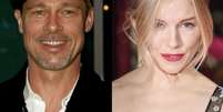 Brad Pitt está namorando Sienna Miller, mas mantém relação em segredo com atriz  Foto: Getty Images / PurePeople