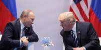 Presidente da Rússia, Vladimir Putin, e presidente dos EUA, Donald Trump. 07/07/2017 REUTERS/Carlos Barria  Foto: Reuters