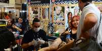 Maior convenção de tatuagem e body piercing do Brasil, a 7ª Tattoo Week ocorre no Expo Center Norte, em São Paulo   Foto: Agência Brasil