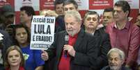 Coletiva de imprensa de Lula em São Paulo no dia 13 de julho de 2017  Foto: BBC News Brasil