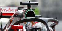 Halo na Ferrari de Vettel  Foto: Getty Images