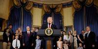 Presidente dos EUA, Donald Trump, faz pronunciamento na Casa Branca sobre Obamacare 24/07/2017 REUTERS/Joshua Roberts  Foto: Reuters