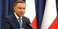 Presidente da Pol&ocirc;nia, Andrzej Duda, faz pronunciamento sobre vetos da reforma do Judici&aacute;rio
24/07/2017
REUTERS/Kacper Pempel   Foto: Reuters