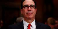 Secretário de Tesouro dos EUA, Steven Mnuchin, durante audiência no Senado dos Estados Unidos, em Washington
26/07/2017 REUTERS/Eric Thayer  Foto: Reuters