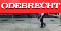 Logo da Odebrecht na sede da empresa em São Paulo, Brasil 22/03/2016
REUTERS/Paulo Whitaker  Foto: Reuters